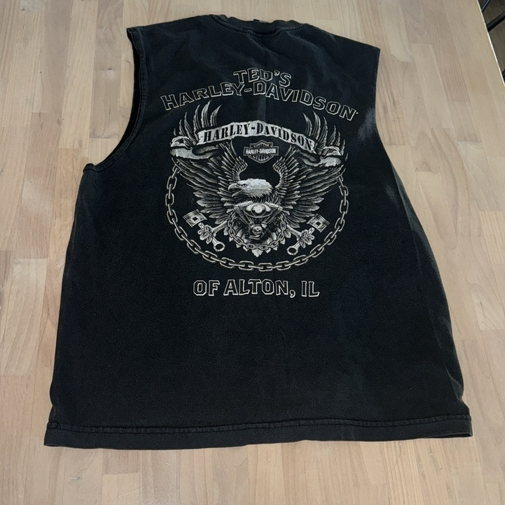 Harley-Davidson Black Sleeveless T-Shirt